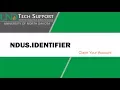 NDUS identifier Claim Your Account