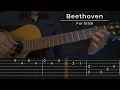 Fur Elise - Beethoven (Simple Guitar Tab)