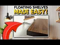 Floating Shelves Made EASY Shelf Brackets for DIY and PROS