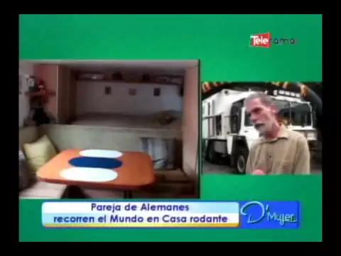 Pareja de alemanes recorren el mundo en casa rodante