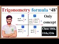 Trigonometry formula class 10th 11th 12th trigonometry class 11 formulas quadrant of trigonometry