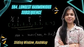 594 Longest Harmonious Subsequence Two Pointers Sliding Window HashMap Leetcode