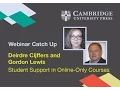 Student Support in Online Only Courses