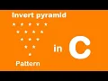 C program to print invert pyramid star pattern