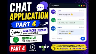 Socket io Chat Application Part 4 Mustache js Templating and Time Formatting 2026