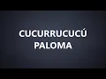 PEDRO INFANTE - CUCURRUCUCÚ PALOMA (LETRA)