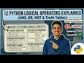 12 Python Logical Operators Explained AND OR NOT Operators in Python Udemy Paid Courses