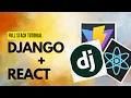 Django React JS How To Integrate React Into Your Django Project Full Stack Web App Tutorial