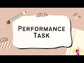 FREE - Performance Task Aesthetic Template School Minimalist Template
