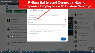 LinkedIn Connect Invites to Company Employees Build with Python