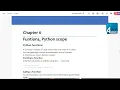 10 Functions and Python Scope