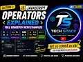 JavaScript Operators in Telugu Arithmetic Comparison Logical Operators JS Course