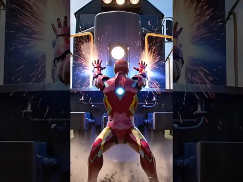 ​I Saved the Train as Iron Man! 🚆💥 #shorts ​#IronMan