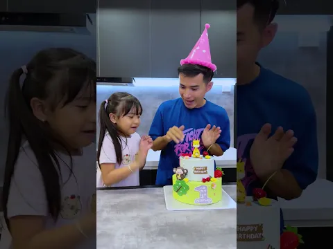 Happy Birthday Song - Ba và Con Gái hát sinh nhật #shorts
