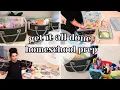 HOW I PREP ORGANIZE MY HOMESCHOOL CURRICULUM SCHOOL SUPPLIES for the new SCHOOL YEAR 2024-2025