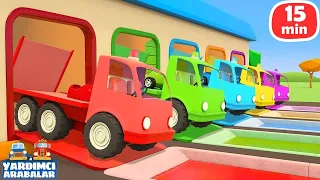 Kırmızı Arabanın Acil Çağrısı! Fırtına Sonrası Büyük Kurtarma! 🚗🛠️ Yardımcı Arabalar - Çizgi Film