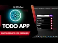 Build Awesome Todo App With REACT Using Hooks in 2023 Complete Todo App React Bangla Tutorial