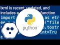 Pretty printing XML in Python