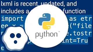 Pretty printing XML in Python