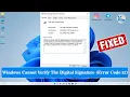 How To Fix USB Error Code 52 Windows Cannot Verify Digital Signature