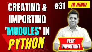 Using Module in Python Complete Python Tutorial For Beginners in Hindi With Notes