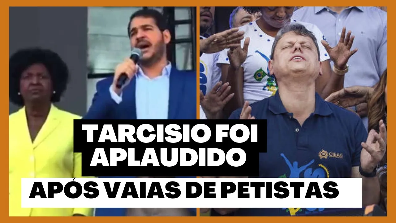 Na Marcha para Jesus, Ptista é VAIADO e Tarcísio APLAUDIDO