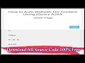How to Auto Refresh Div Content Using jQuery AJAX Code Hunter