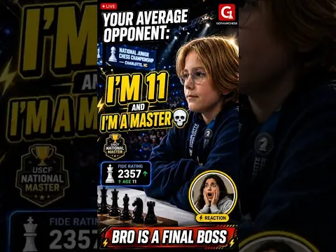 POV: Your Chess Opponent is an 11-Year-Old MASTER 💀