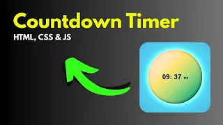 ASMR program - Countdown Timer in HTML CSS JS programming No Talking
