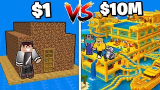 EWOLUCJA BIEDNEGO VS BOGATEGO DOMU NA WODZIE w Minecraft