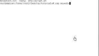 cmp - Compare Two Files Debian Linux