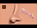 How to create nose in Illustrator EASY TUTORIAL