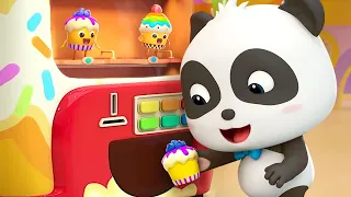 كيكي يحب الكعك في آلة بيع رائحة زكية الكعكة اللذيذة اغاني اطفال بيبي باص BabyBus Arabic 