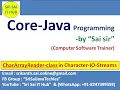 190 CharArrayReader Class in Character IOStreams Input Streams Output Streams Java Streams