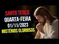 Download Lagu SANTO TERÇO | QUARTA-FEIRA - 01/11/2023 - MISTÉRIOS GLORIOSOS