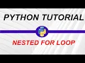 Nested For Loop in Python-21 My Academy