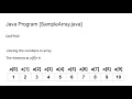 Single Dimensional Array -