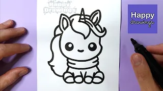 How to Draw a Unicorn | Easy Step by Step Drawing