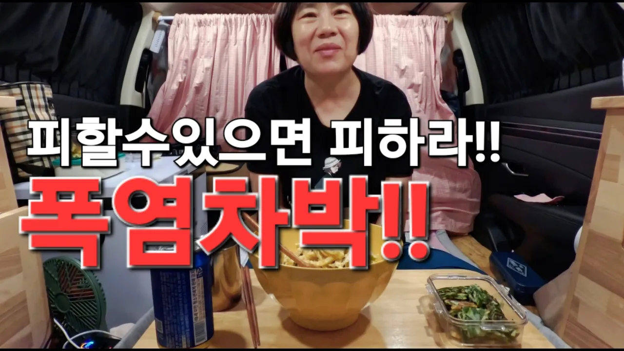 69.피할수있으면피하라-폭염차박/진천차박/SUV차박/스텔스차박/50대여성솔로차박 サムネイル