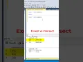 Except vs Intersect Difference With Example