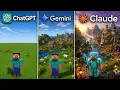 Chatgpt vs Gemini vs Claude Make Minecraft From Scratch