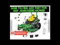Find any part for any John Deere mowers Plus Diagrams Attachments Maintenance info more