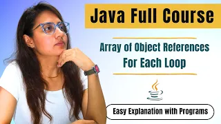 Arrays for each loop in Java Complete JAVA Placement Course