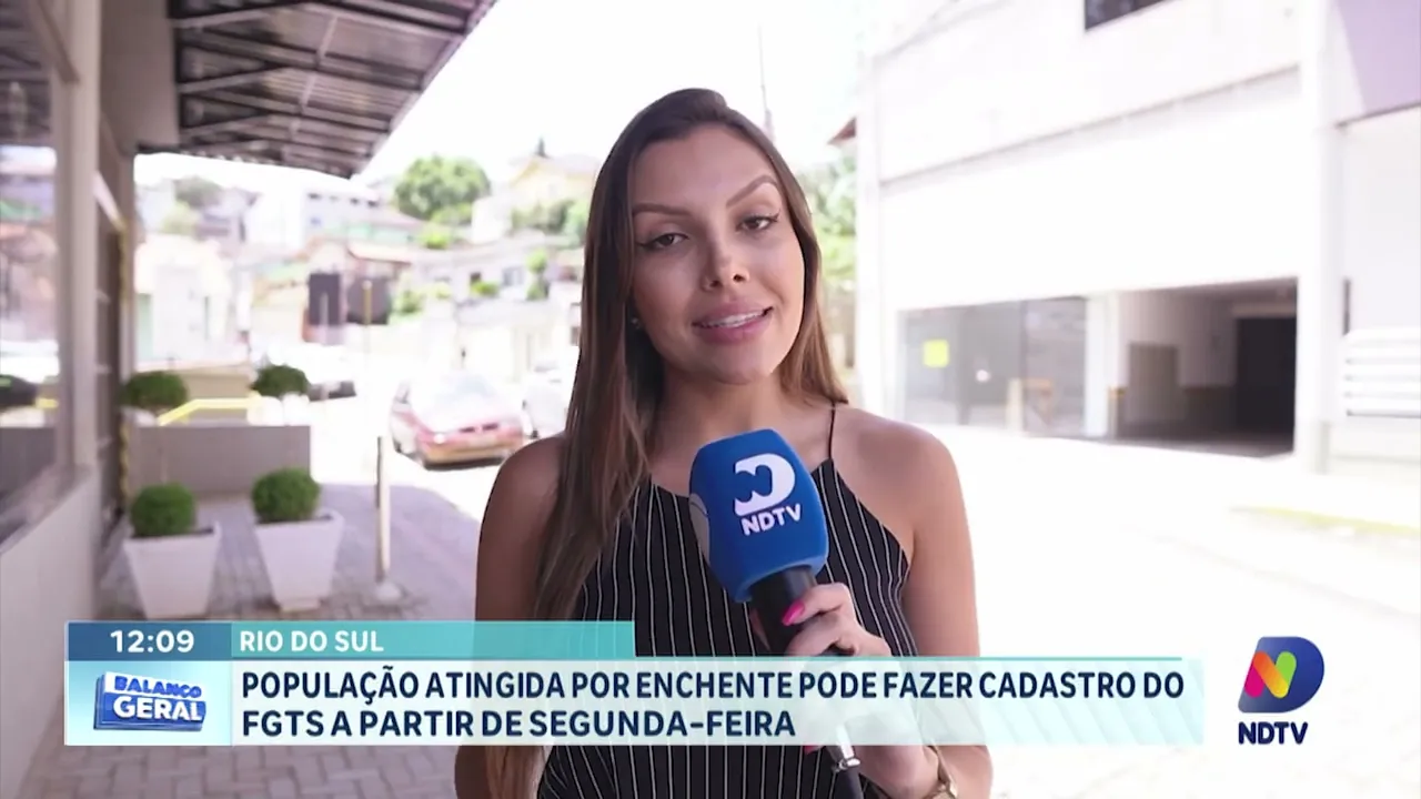 População de Rio do Sul atingida por enchente pode fazer cadastro do FGTS a partir de segunda-feira