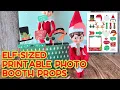 Printable Elf Sized Photo Booth Props
