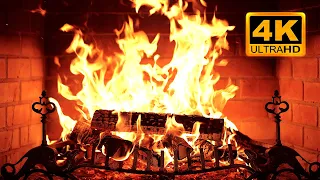 Fireplace 4K UHD Fireplace With Crackling Fire Sounds Fireplace Ambience 