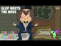 Glep Meets Mr Boss For The First Time Smiling Friends adult swim
