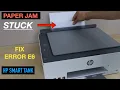 HP Smart Tank 5000 5100 Paper Jam Error E6 Remove Stuck Paper