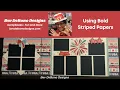 Perfectly Patriotic How to use a bold striped paper Make three pages from one sheet Enjoy Bev