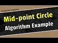 Midpoint Circle Algorithm Example Computer Graphics Tutorial